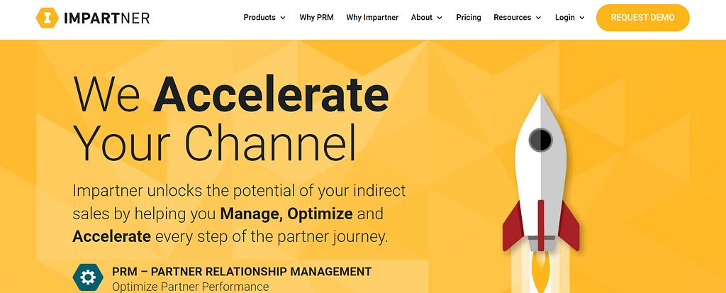 Impartner PRM home page