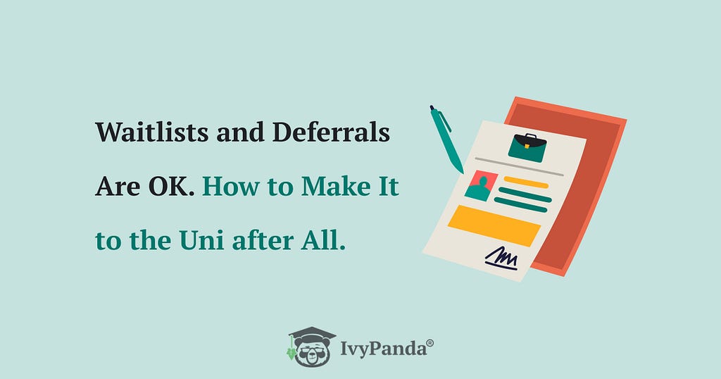 The picture shows the title of the post — how to overcome waitlists.