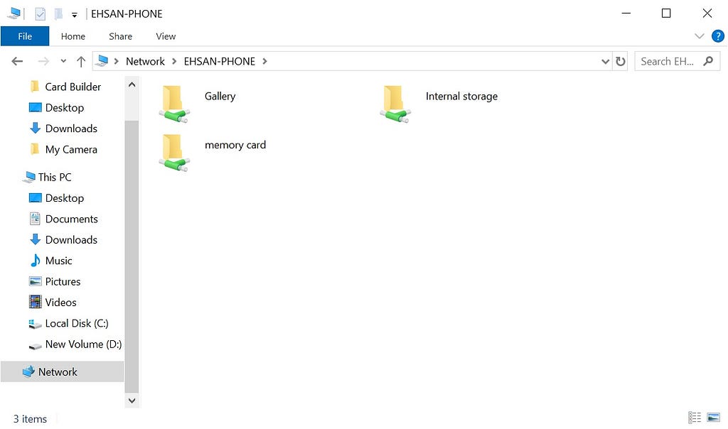Huawei shared folders