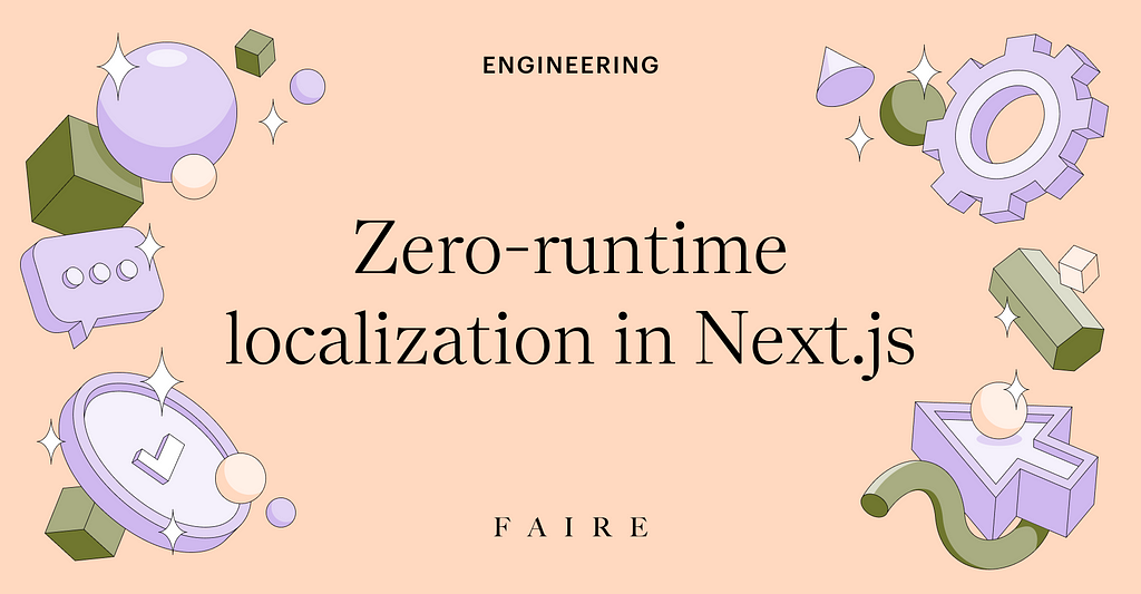 Title image with text: Zero-runtime localization in Next.js