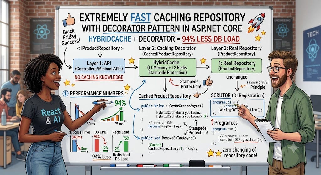 Extremely FAST Caching Repository With Decorator Pattern in ASP.NET Core