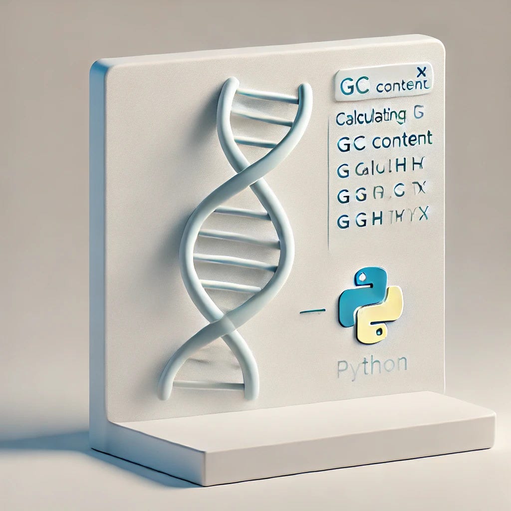 Bioinformatics with Python 101: Calculating GC Content