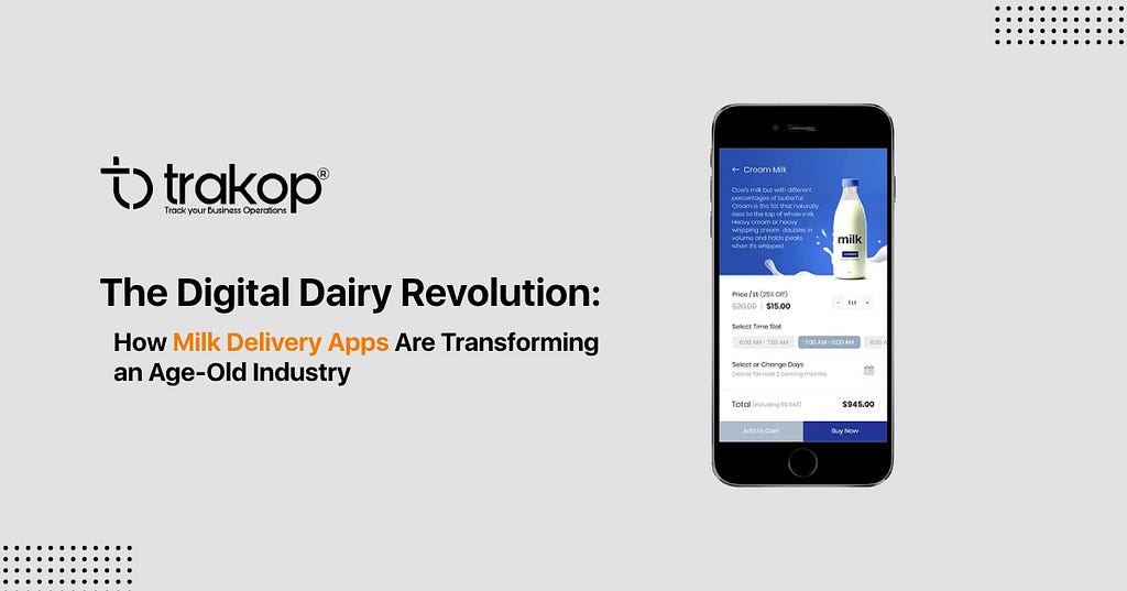 milk delivery app development — milk delivery software