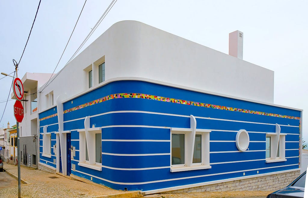 A remodeled building in Poretugal