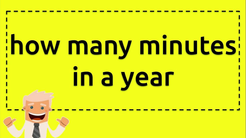 How many minutes are there in a year