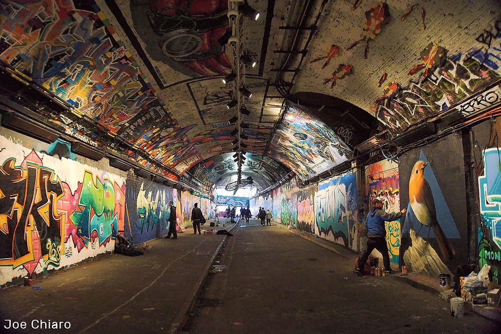 Leake Street Graffiti Tunnel Photo Spot in London, England