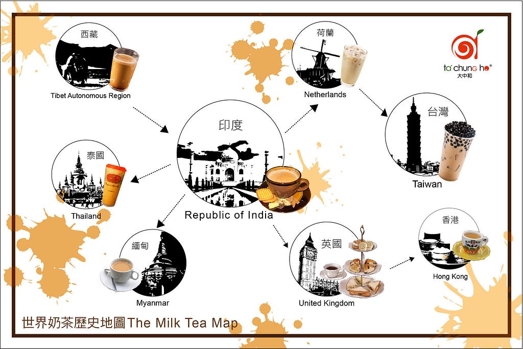 the milk tea map