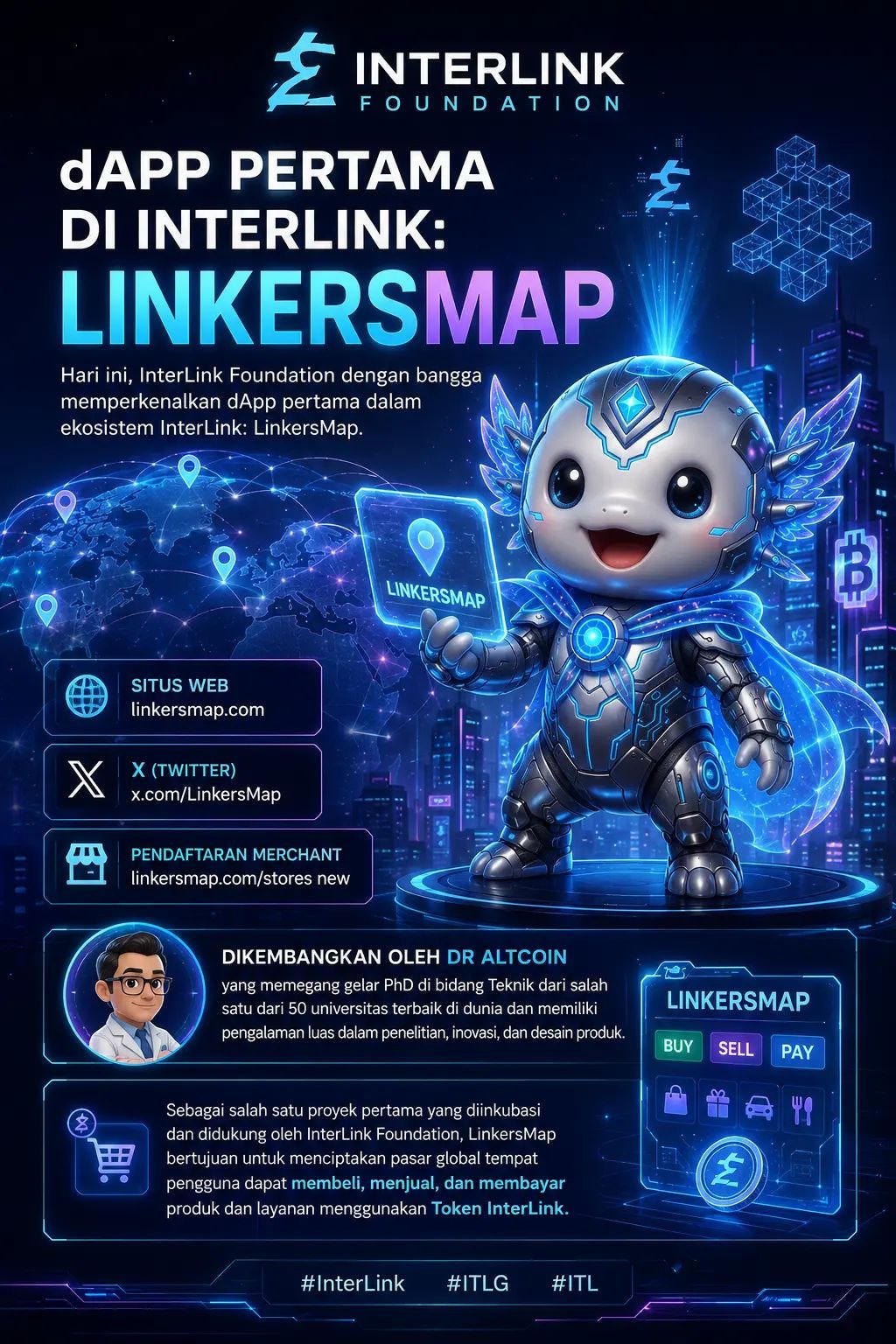 InterLink Foundation Resmi Perkenalkan LinkersMap — Marketplace Dunia Nyata Pertama di Ekosistem…