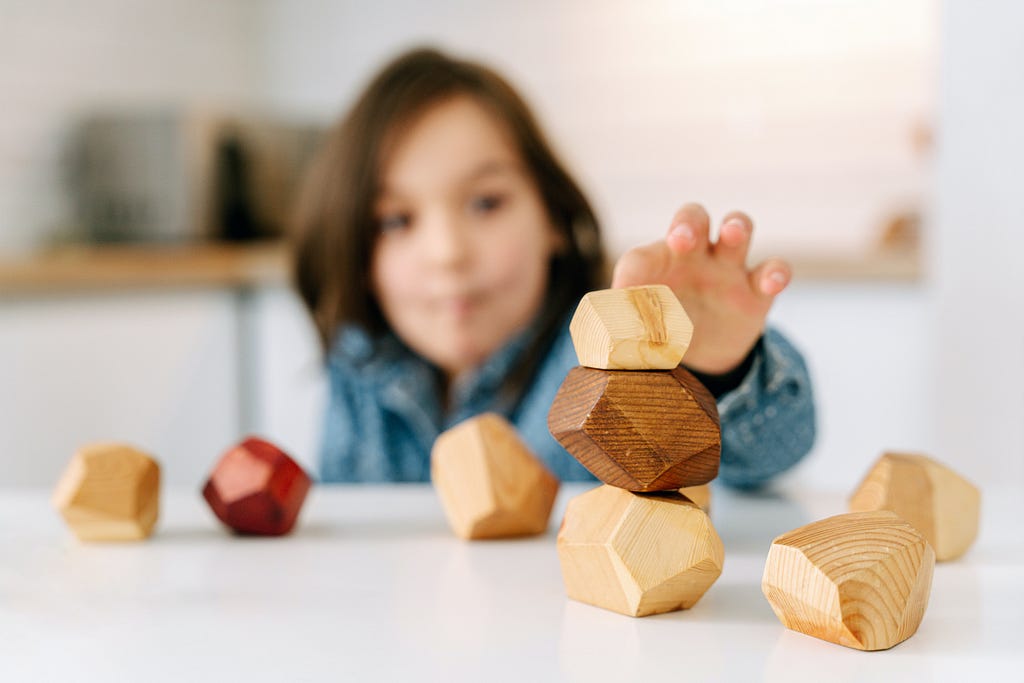 stack of building blocks