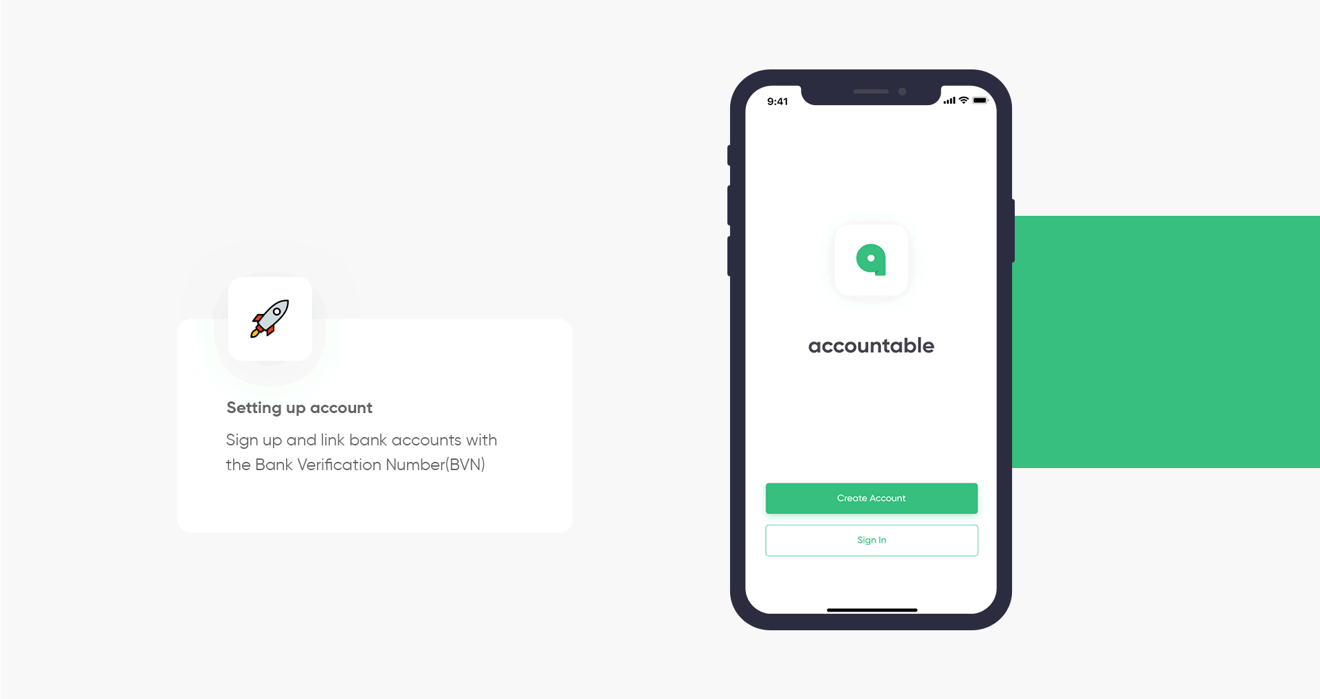 Getting started on the accountable app