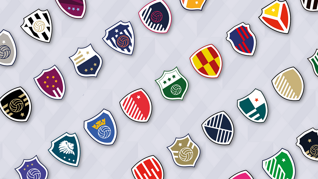Graphic of a range of Nifty Football badges