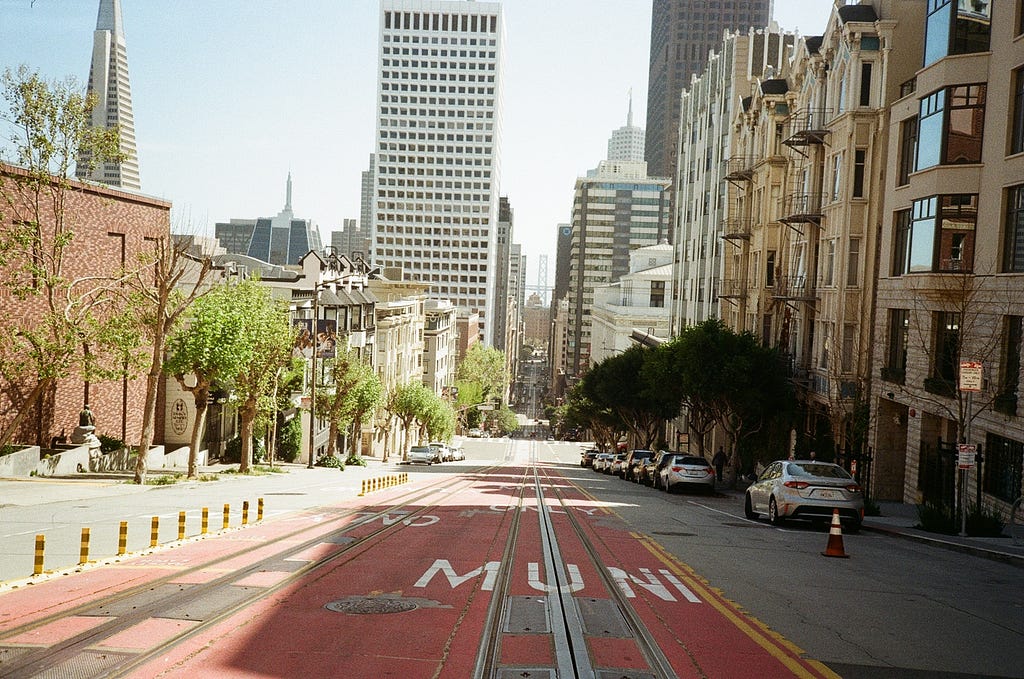 san francisco steep street photograph