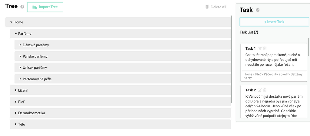 UXArmy Treejack test