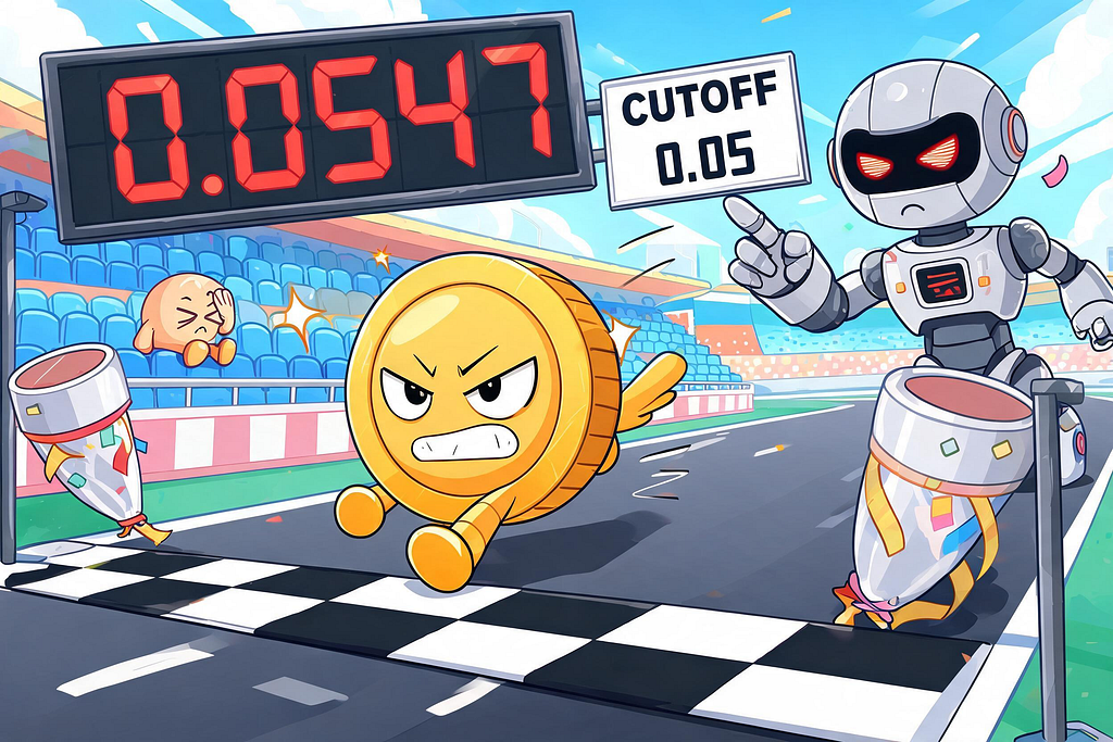 Cartoon of a coin flip prediction just barely missing the 0.05 statistical significance cutoff