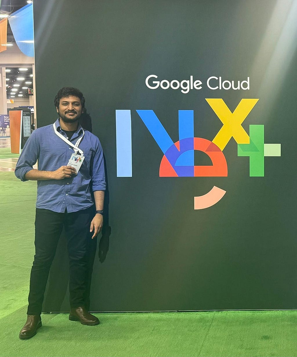 Vineeth Guptha’s pic at Google Next Conference