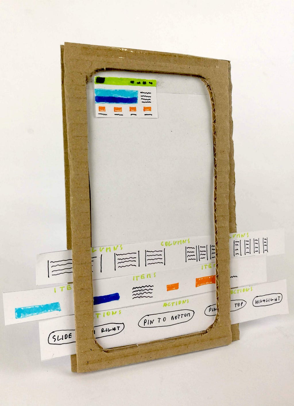Smartphone cardboard prototype