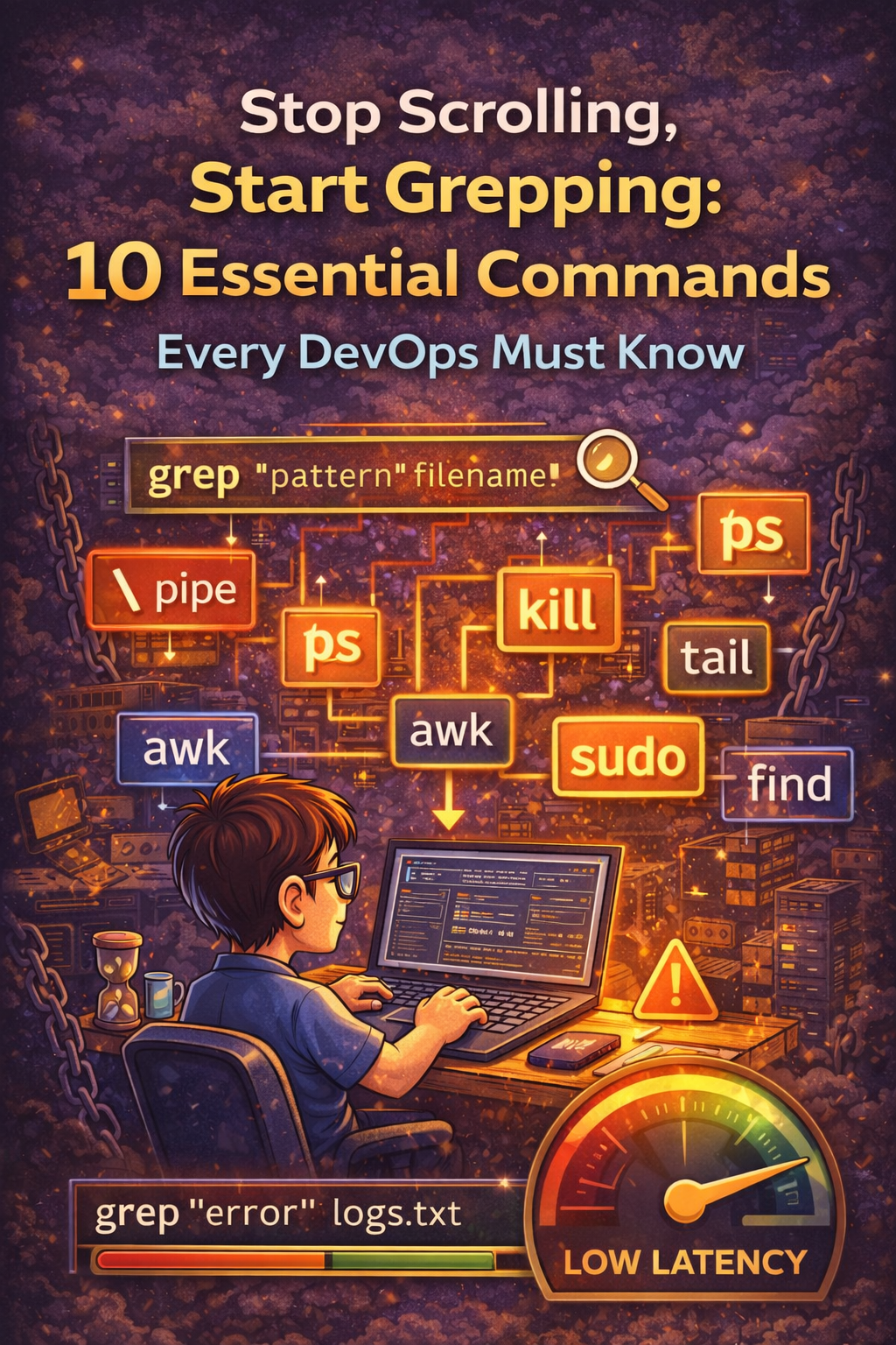 Stop Scrolling, Start Grepping: 10 Essential “Grep” Commands Every DevOps Must Know