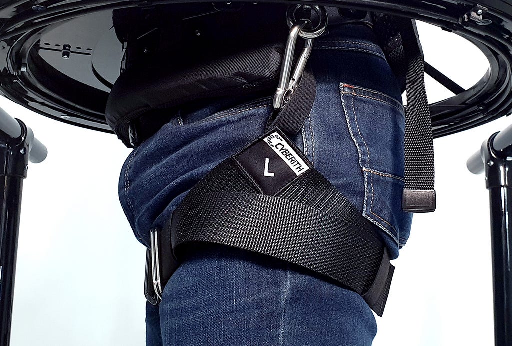 The Leg Parts of the Virtualizer’s Harness ensure maximum safety for using the Elite 2 with senior patients, frail users and mobility restricted people.