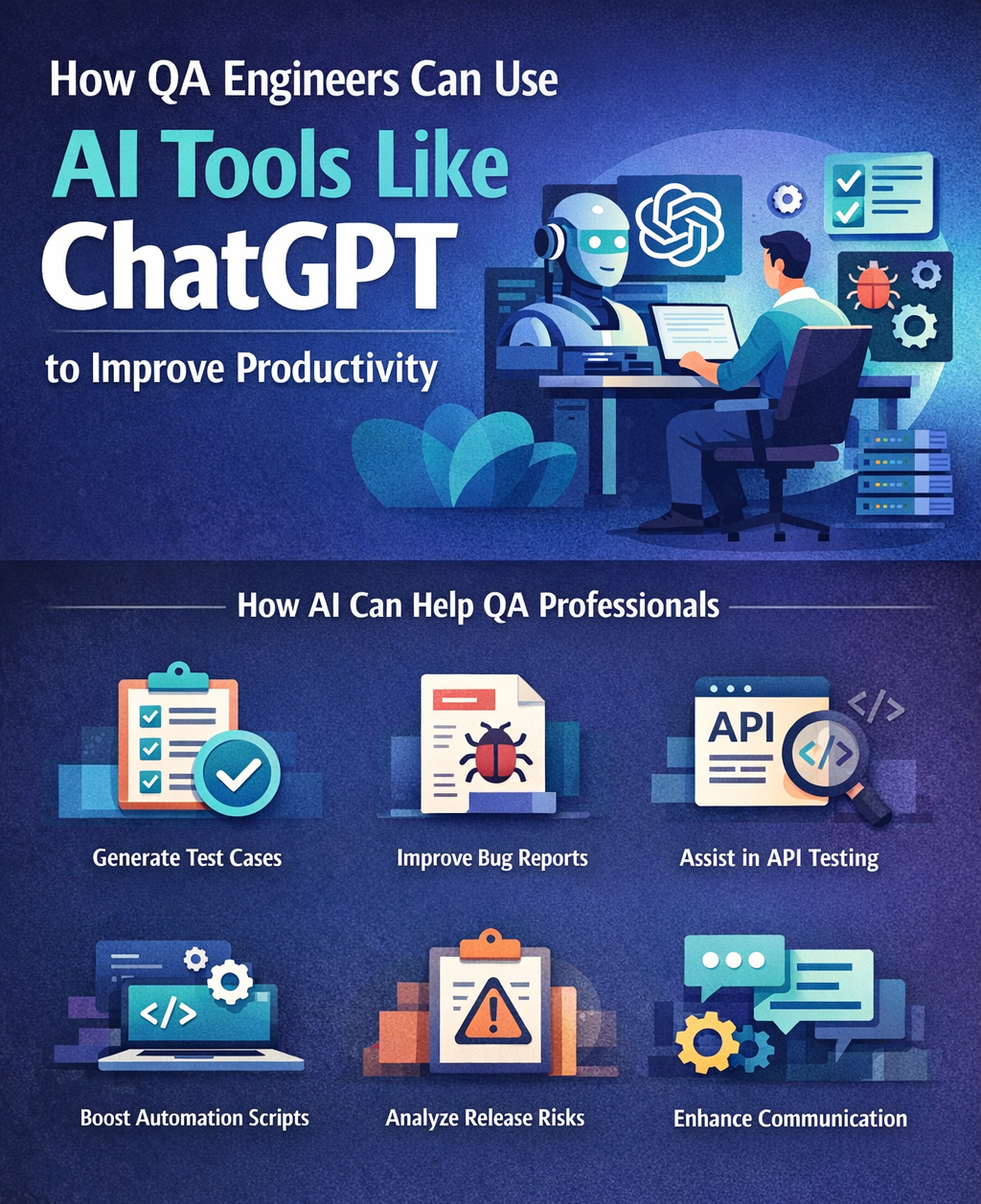 How QA Engineers Can Use AI Tools Like ChatGPT to Improve Productivity