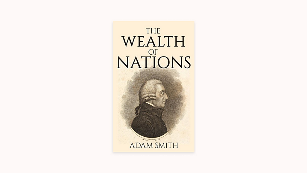 The front cover of the book The Wealth of Nations, Adam Smith — Smith