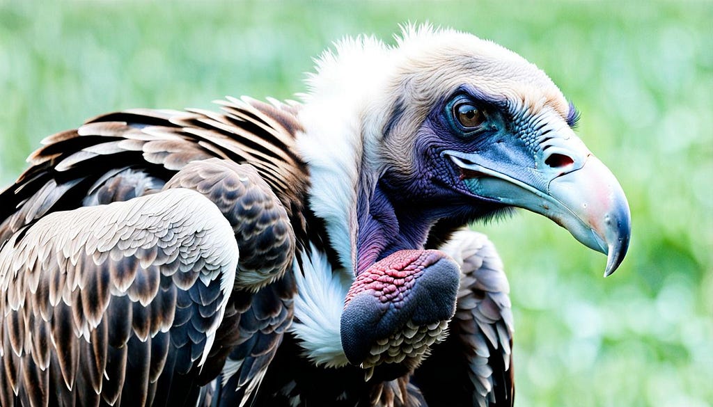vulture, close up