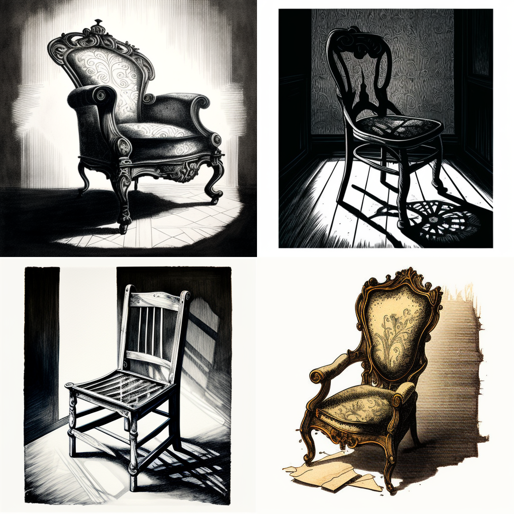 chairs, lithography