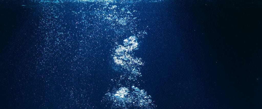 Bubbles under water
