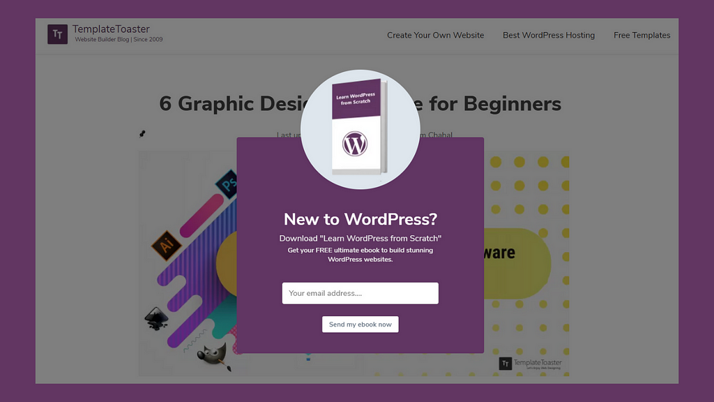 TemplateToaster eBook Learn WordPress from Scratch