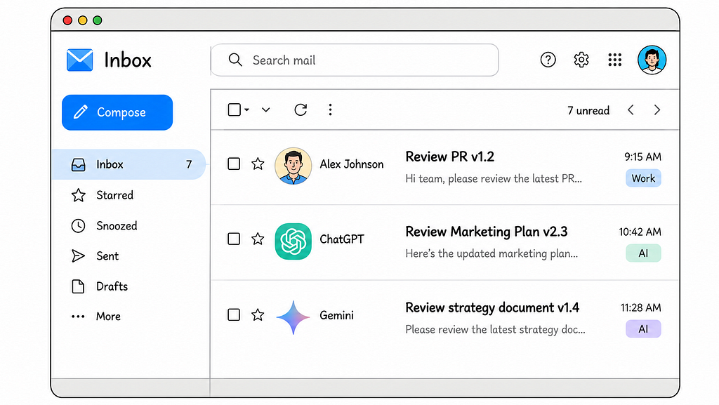 An inbox full of messages asking for document review