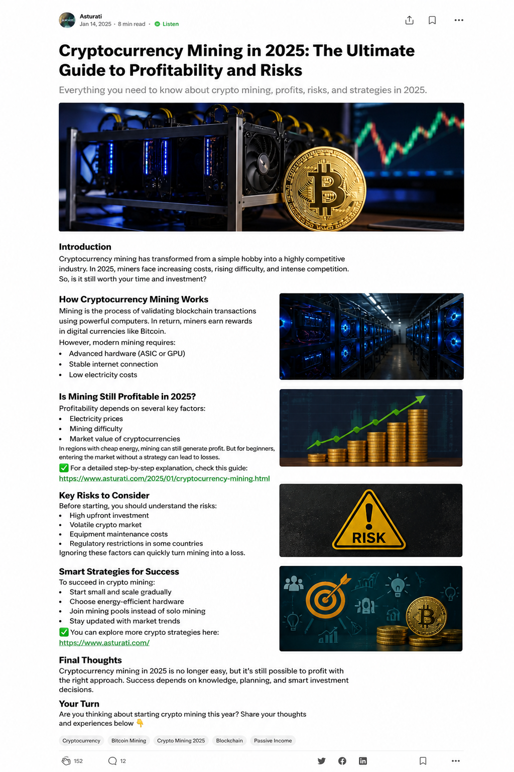 Cryptocurrency Mining in 2025: The Ultimate Guide to Profitability and Risks