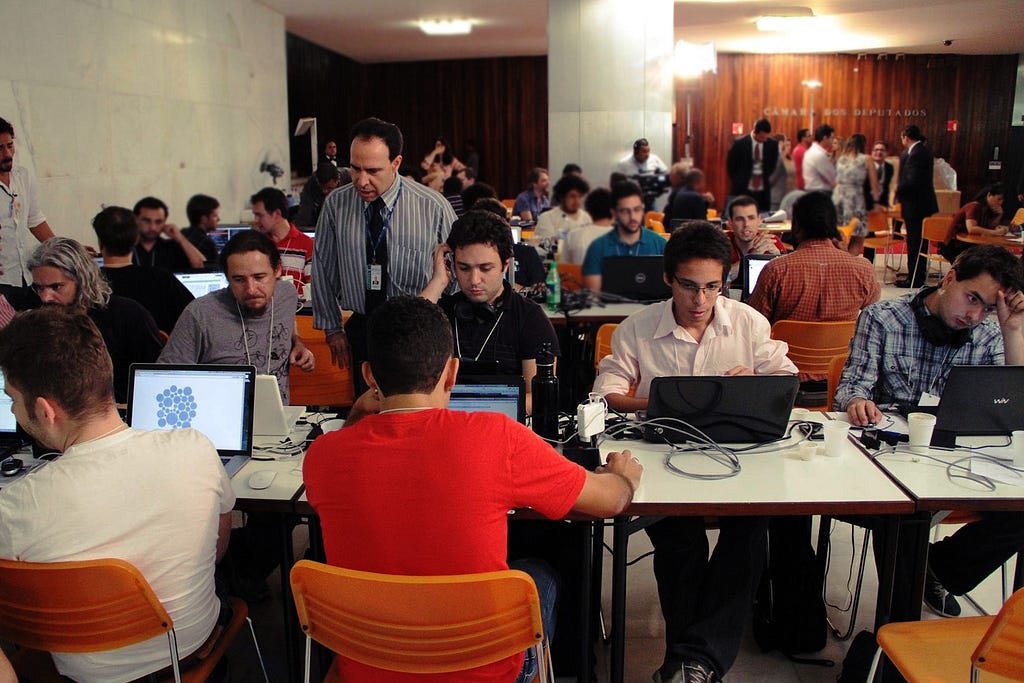 Hackathon realizado na Câmara dos Deputados em 2013