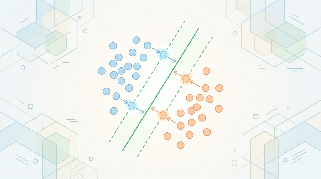 Support Vector Machines: How a Computer Finds the Safest Line Between Two Groups