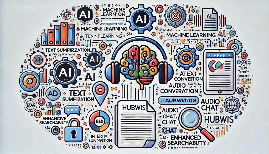 The Role of AI and Machine Learning in PDF Text Analysis: HubWis as a Case Study