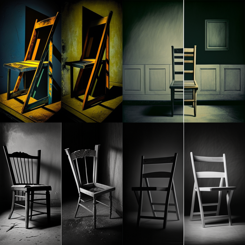 chairs, diptych