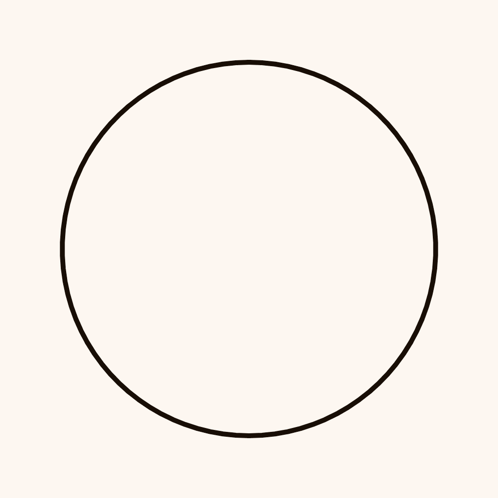 Interpolation From a Circle to an Equilateral Triangle (#07): By gradually shrinking the circle’s radius, revealing triangular corners within.