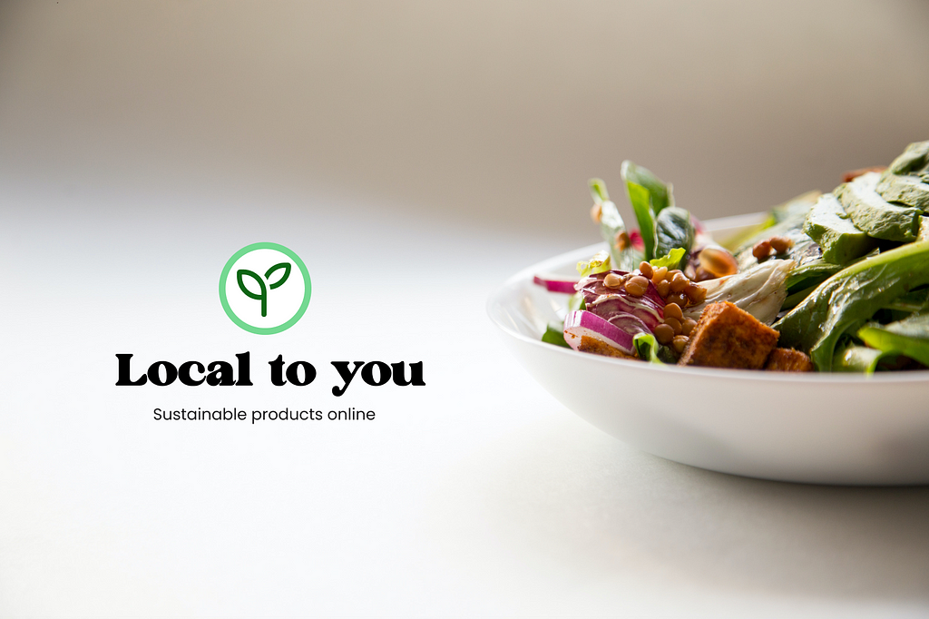 logo “local to you” with a picture of a plate of vegetables