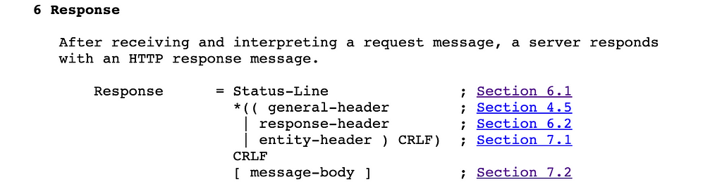 https://tools.ietf.org/html/rfc2616#section-6