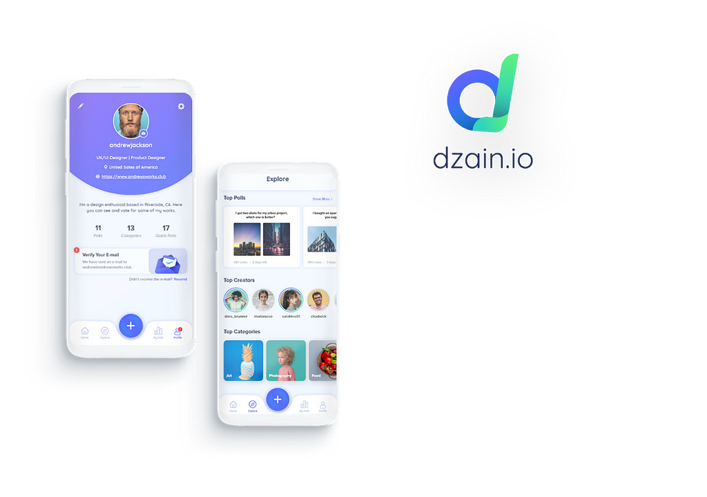 dzain | polling app for designers