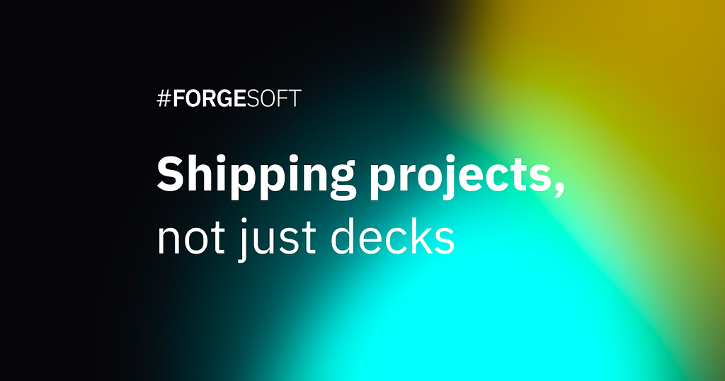 Shipping projects philosophy