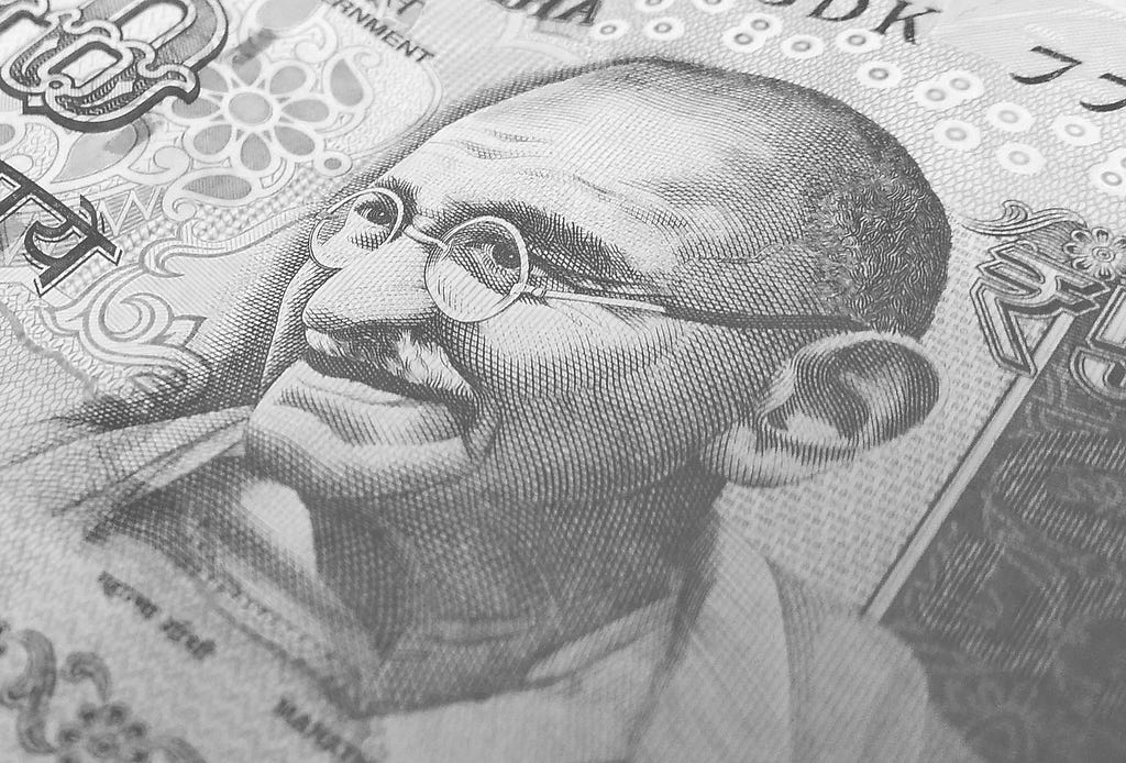 Gandhi in a bill