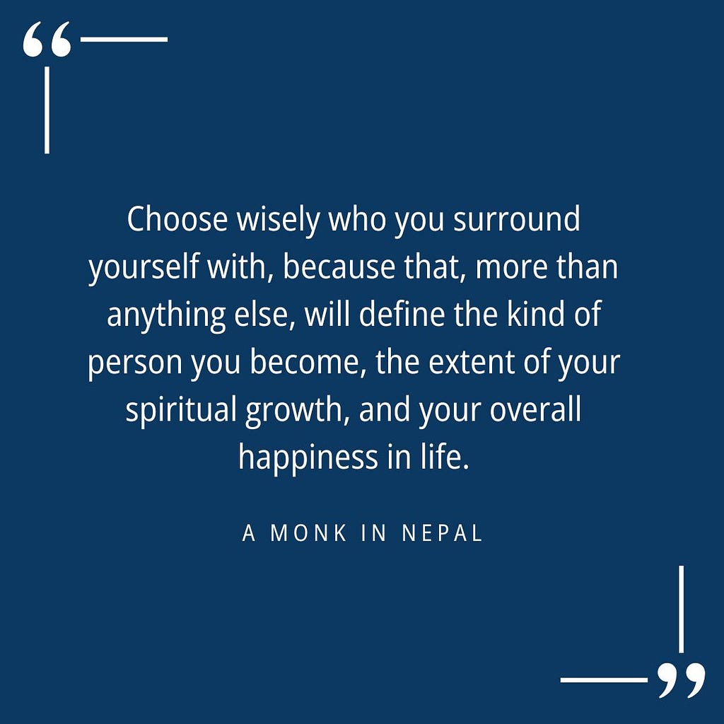 Spiritual and self-improvement quote.