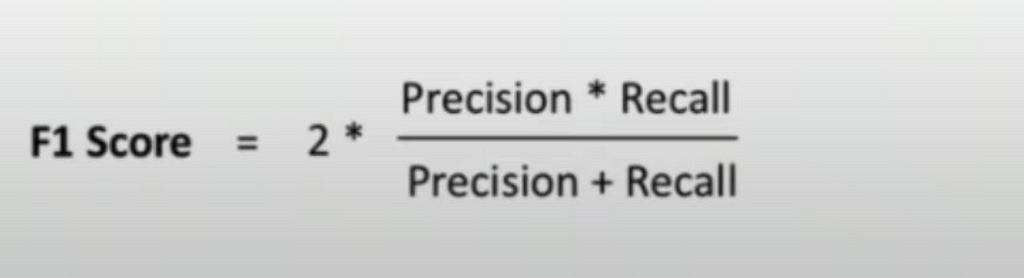 f1 score formula