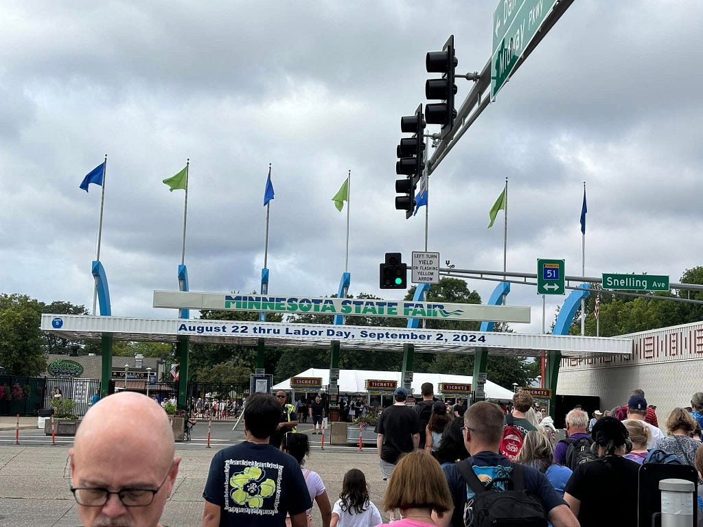 Main entry gates at the Minnesota State Fair.