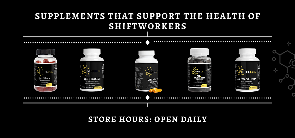 Supplements to support the health of shiftworkers