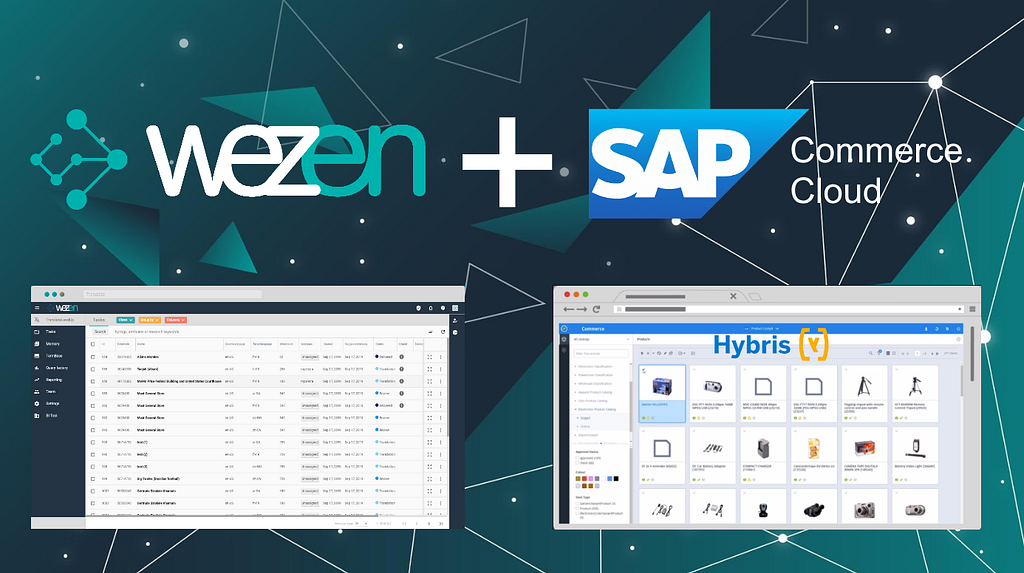 Wezen integrates with PIM like SAP Commerce Cloud (Hybris) or Akeneo PXM