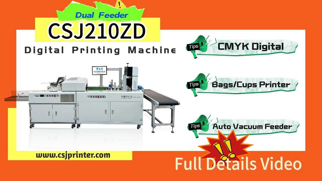 CSJ210ZD digital paper bag printing machine