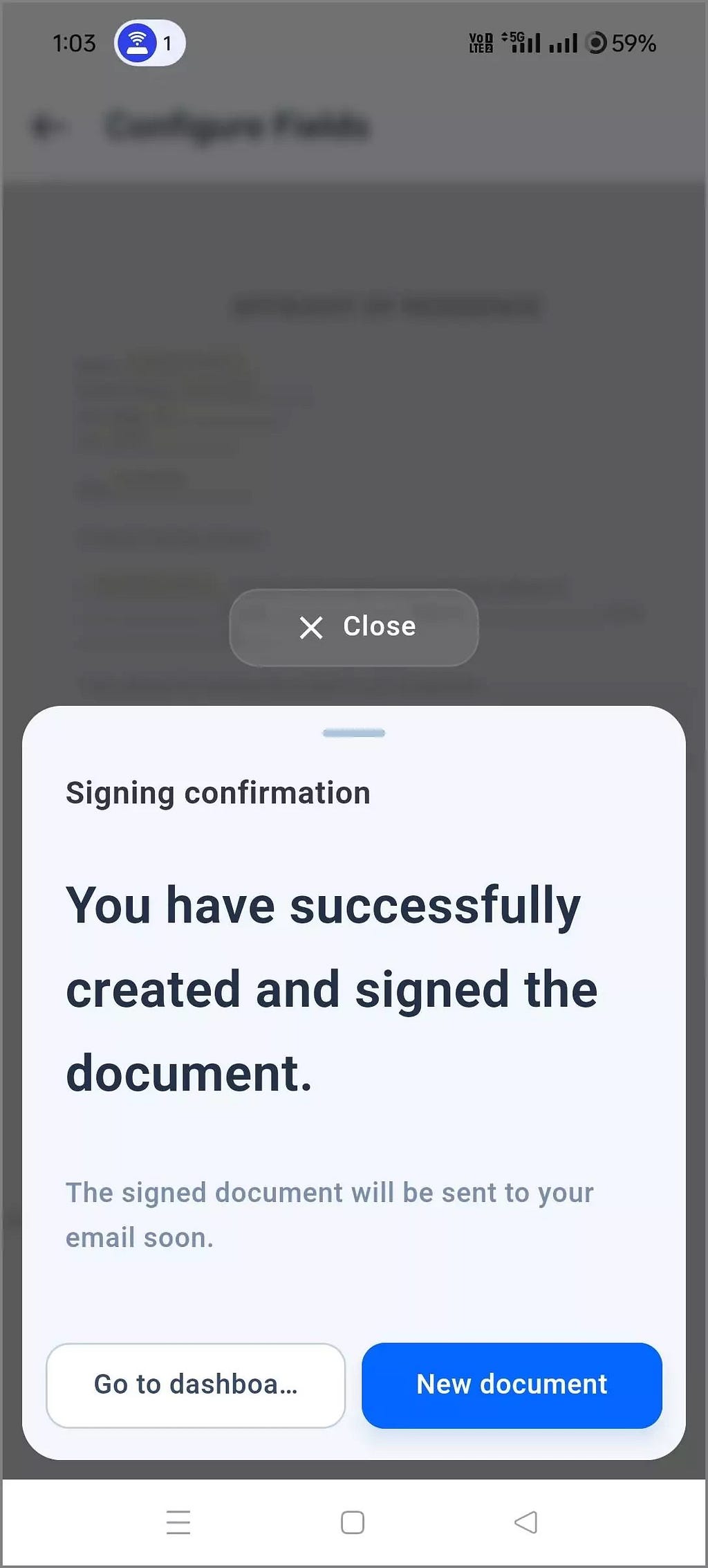 Self-Signing a Document