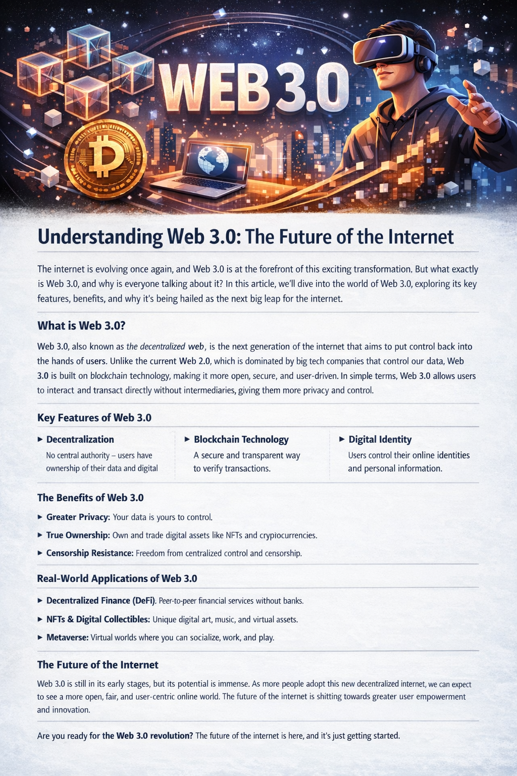 Web 3.0: The Future of the Internet You Need to Know About
The internet has come a long way since…