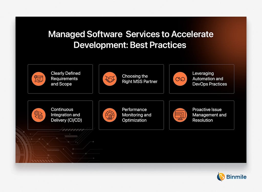 Best Practices of Managed Software Services to Accelerate Development