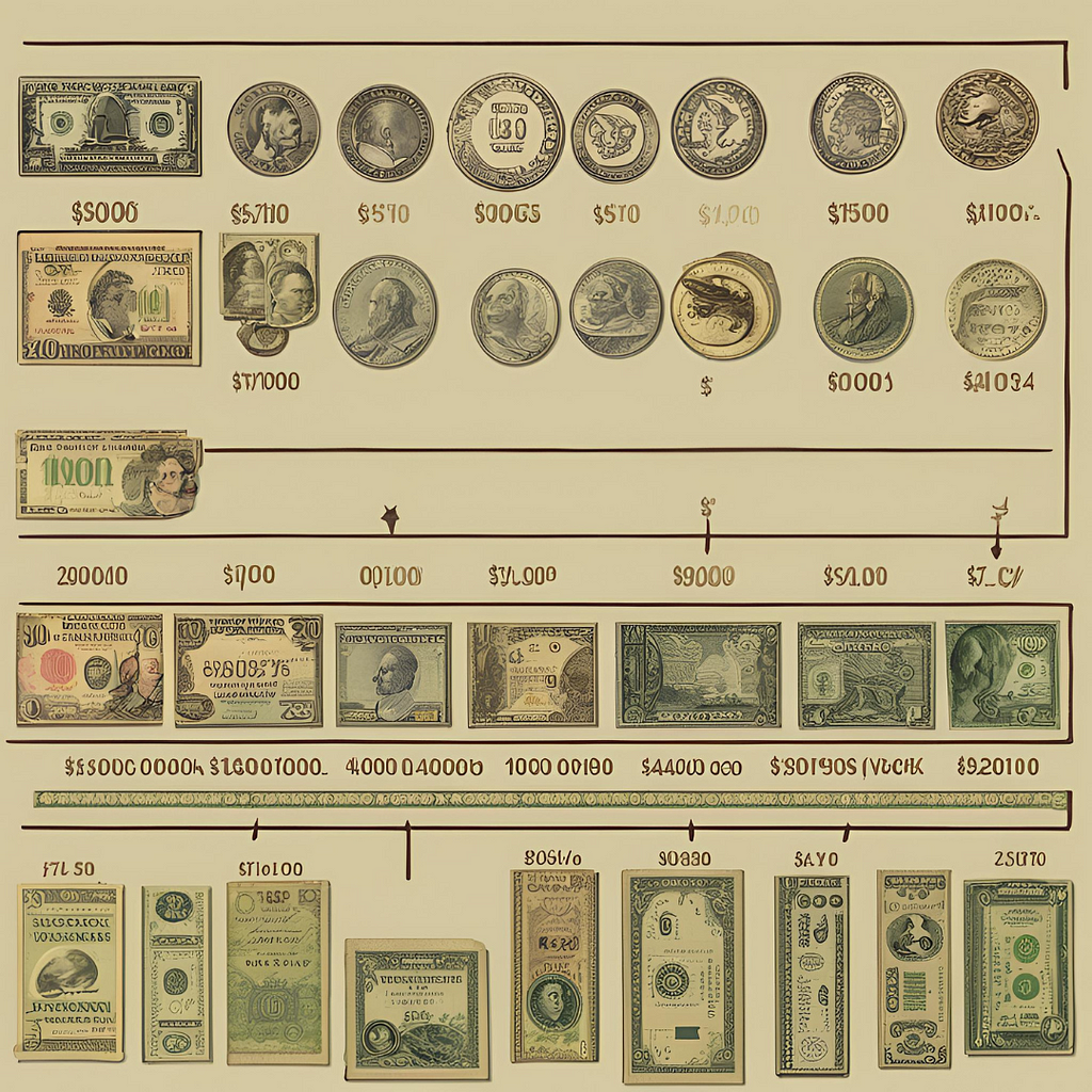 Evolution of money throughout history